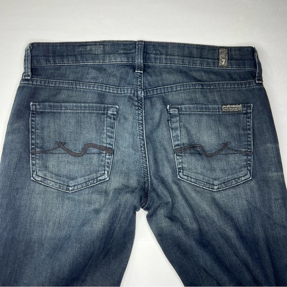 7 for all mankind women’s jeans size 26 flared bottom low rise ginger - Picture 2 of 12